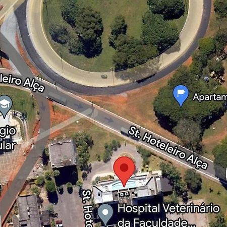 Flat em Hotel Padrão com valor Acessível Taguatinga Exterior foto